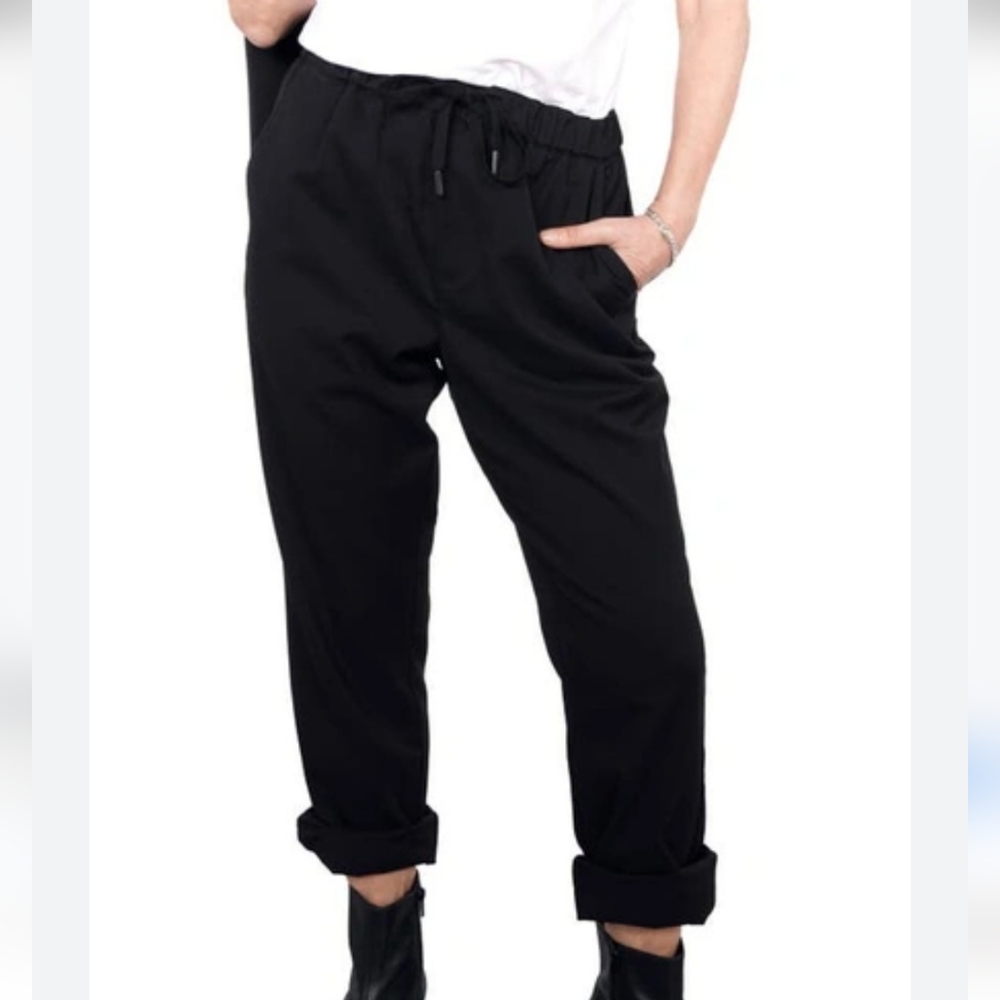 Nwt WILDFANG REVOLVE Black Drawstring Relaxed Trousers Pants Pride Boho Classy